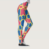 Multicolor-nahtloses Muster "Ratti_Creative_Arts" Leggings (Rechts)