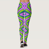 Multicolor-nahtloses Muster "Ratti_Creative_Arts" Leggings (Rückseite)