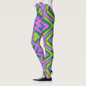 Multicolor-nahtloses Muster "Ratti_Creative_Arts" Leggings (Links)