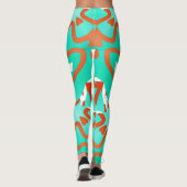 Multicolor-nahtloses Muster "Ratti_Creative_Arts" Leggings (Rückseite)