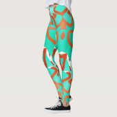 Multicolor-nahtloses Muster "Ratti_Creative_Arts" Leggings (Links)