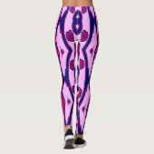 Multicolor-nahtloses Muster "Ratti_Creative_Arts" Leggings (Rückseite)