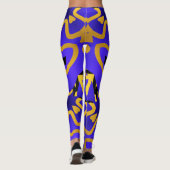 Multicolor-nahtloses Muster "Ratti_Creative_Arts" Leggings (Rückseite)