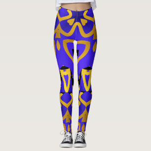 Multicolor-nahtloses Muster "Ratti_Creative_Arts" Leggings