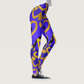 Multicolor-nahtloses Muster "Ratti_Creative_Arts" Leggings (Rechts)