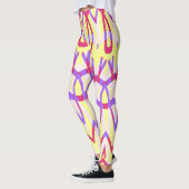 Multicolor-nahtloses Muster "Ratti_Creative_Arts" Leggings (Links)