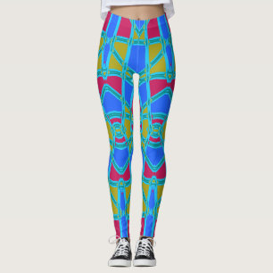 Multicolor-nahtloses Muster "Ratti_Creative_Arts" Leggings