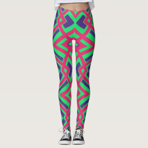 Multicolor-nahtloses Muster "Ratti_Creative_Arts" Leggings