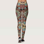 Multicolor-nahtloses Muster "Ratti_Creative_Arts" Leggings (Rückseite)