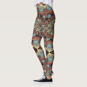Multicolor-nahtloses Muster "Ratti_Creative_Arts" Leggings (Links)