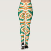 Multicolor-nahtloses Muster "Ratti_Creative_Arts" Leggings (Rückseite)