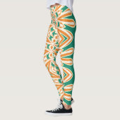 Multicolor-nahtloses Muster "Ratti_Creative_Arts" Leggings (Links)
