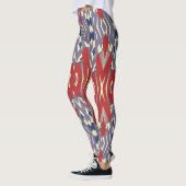 Multicolor-nahtloses Muster "Ratti_Creative_Arts" Leggings (Links)