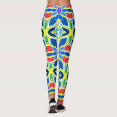 Multicolor-nahtloses Muster "Ratti_Creative_Arts" Leggings (Rückseite)