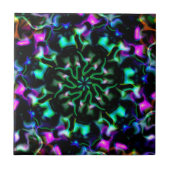 Multicolor-Neon abstrakt Fliese (Vorderseite)