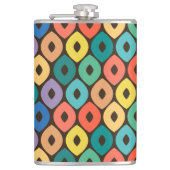 Multicolor Ogee Muster Flachmann (Vorderseite)