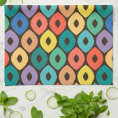 Multicolor Ogee Muster Geschirrtuch (Gefaltet)