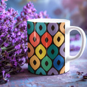 Multicolor Ogee Muster Kaffeetasse