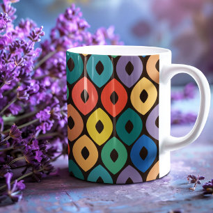 Multicolor Ogee Muster Kaffeetasse