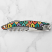 Multicolor Ogee Muster Kellnermesser (Rückseite)