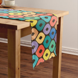 Multicolor Ogee Muster Kurzer Tischläufer