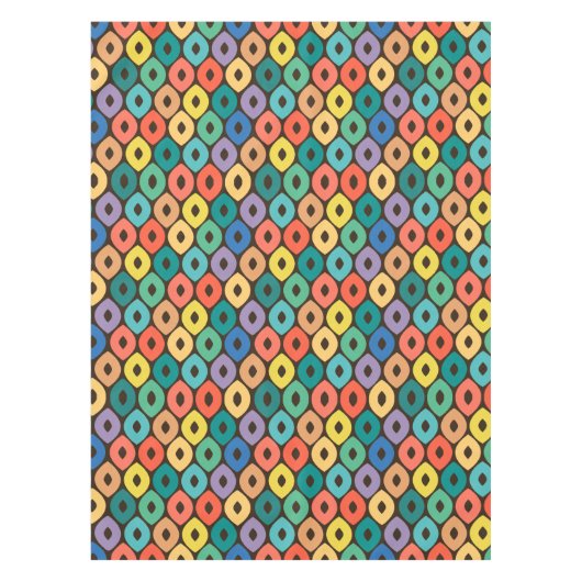 Multicolor Ogee Muster Tischdecke (Vorderseite)