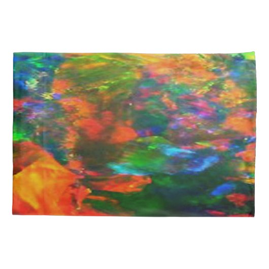 Multicolor Opal - Pillowcase Kissenbezug (Rückseite-Links)
