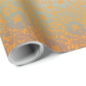 Multicolor Orange Mittelalterliche Einzigartiges B Geschenkpapier (Rolleneckpunkt)