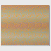 Multicolor Orange Mittelalterliche Einzigartiges B Geschenkpapier (Flach)