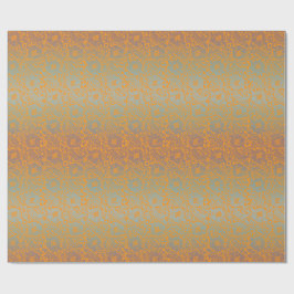 Multicolor Orange Mittelalterliche Einzigartiges B Geschenkpapier