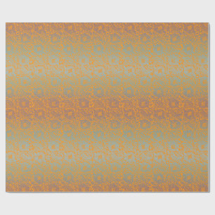 Multicolor Orange Mittelalterliche Einzigartiges B Geschenkpapier