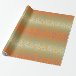 Multicolor Orange Mittelalterliche Einzigartiges B Geschenkpapier