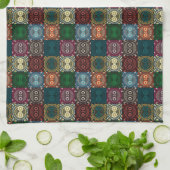 Multicolor Owl Muster Geschirrtuch (Gefaltet)