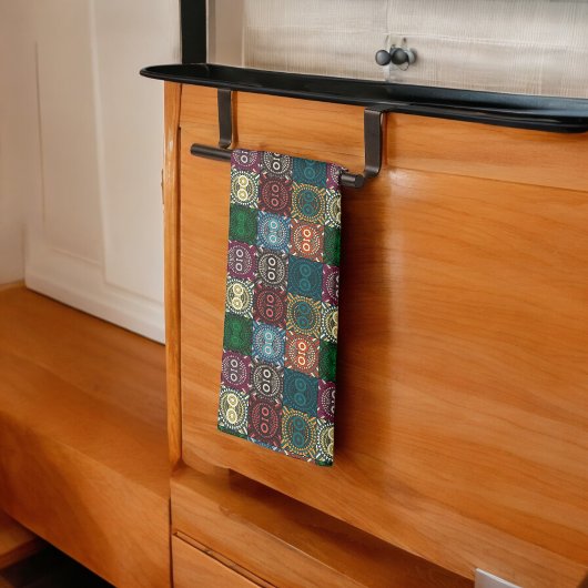 Multicolor Owl Muster Geschirrtuch