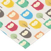 Multicolor Owl Muster Großer Tischläufer (Ecke)
