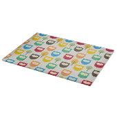 Multicolor Owl Muster Schneidebrett (Ecke)