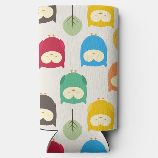 Multicolor Owl Muster Selters Dosenkühler (Rückseite)