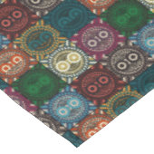 Multicolor Owl Muster Tischdecke (Schrägansicht)