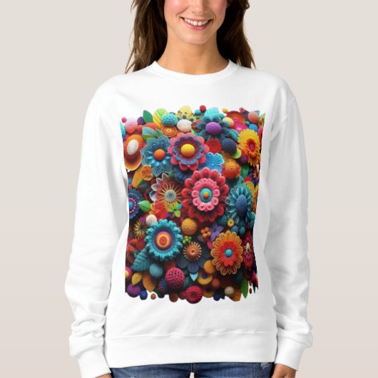 Multicolor Padding Crochet T - Shirt (Vorderseite)