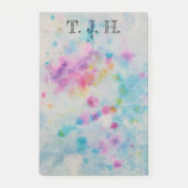 Multicolor Paint-Spritzer Post-it Klebezettel (Vorderseite)