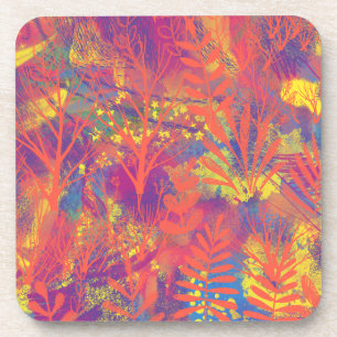 Multicolor Paint Texture Beverage Coaster Getränkeuntersetzer