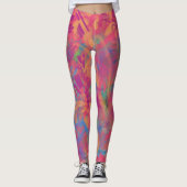 Multicolor Paint Texture Leggings (Vorderseite)