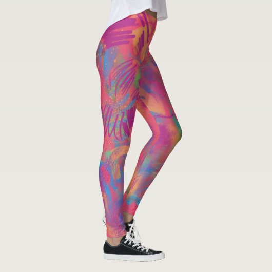 Multicolor Paint Texture Leggings (Rechts)