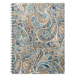 Multicolor Paisley HandGezeichnet Print Notizblock