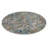 Multicolor Paisley HandGezeichnet Print Schneidebrett (Ecke)