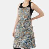 Multicolor Paisley HandGezeichnet Print Schürze (InSitu)