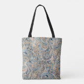 Multicolor Paisley HandGezeichnet Print Tasche (Rückseite)