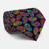 Multicolor Paisley Krawatte (Gerollt)