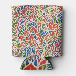 Multicolor Paisley Print Batik Muster Dosenkühler