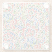 Multicolor Paisley Print Batik Muster Glasuntersetzer (Rückseite)